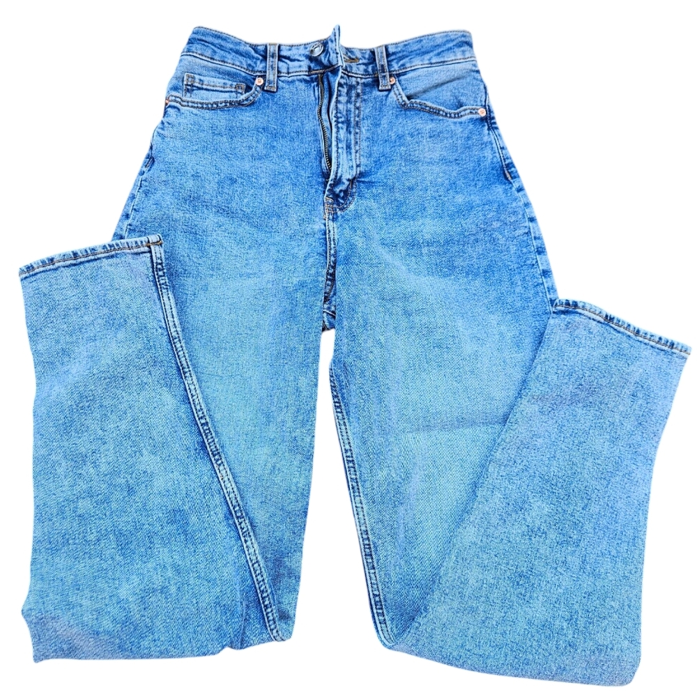 H&M Divided Loose Mom Jeans – High Waist Ankle Length – Size 4